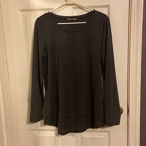 Woman’s Athletic Shirt in Charcoal grey long sleeve